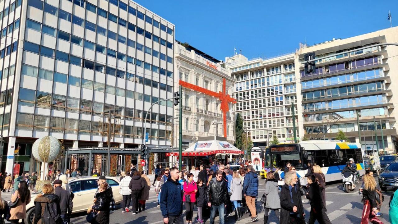 Grand Apartment In Parliament Square 雅典 外观 照片